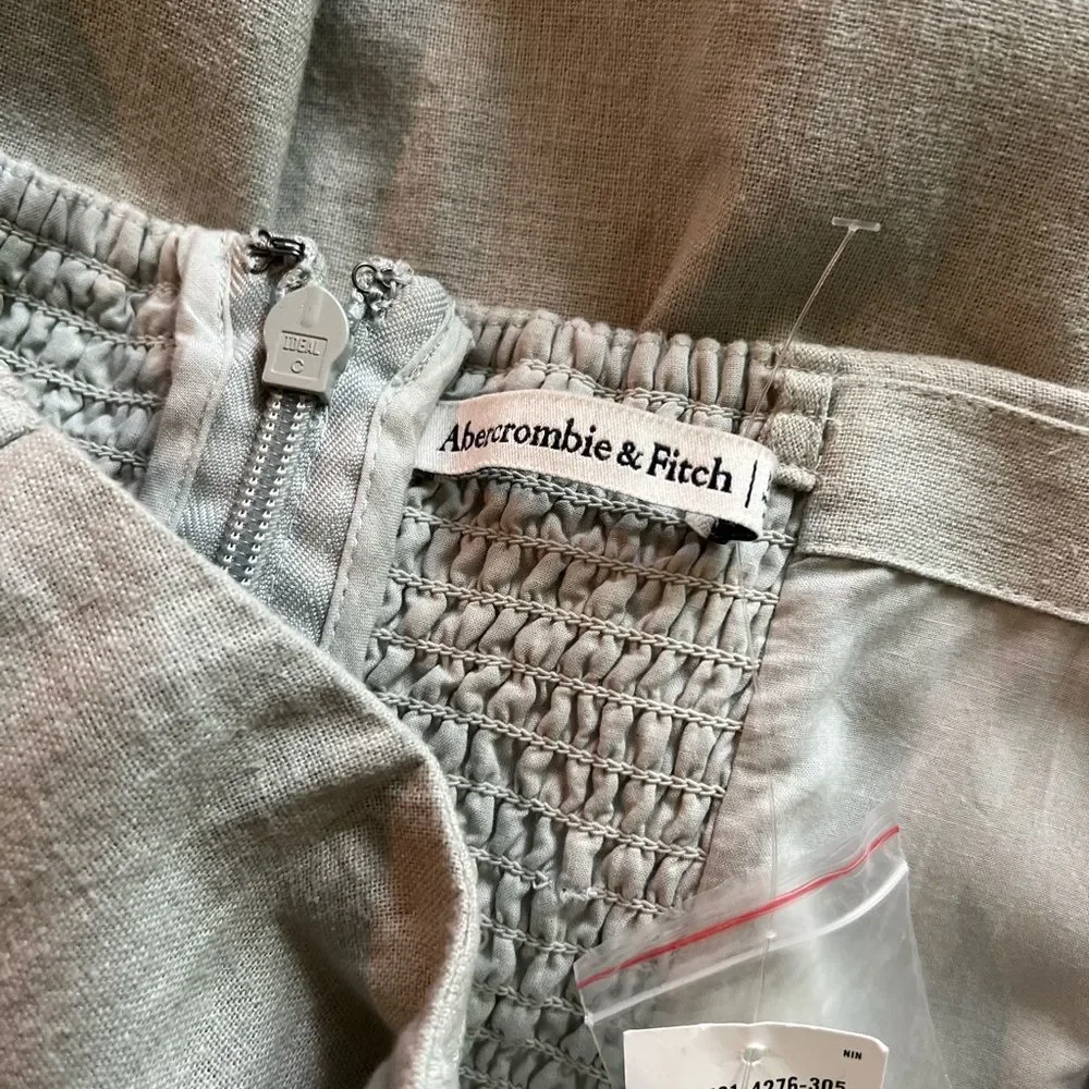 Abercrombie & Fitch Light Mint Green Strapless Maxi Dress